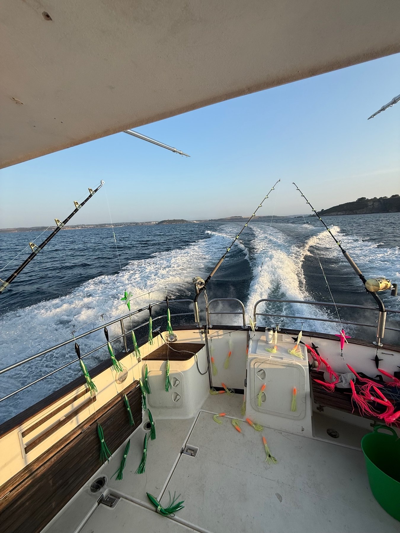 The deck and fishing equipment aboard Shamrock