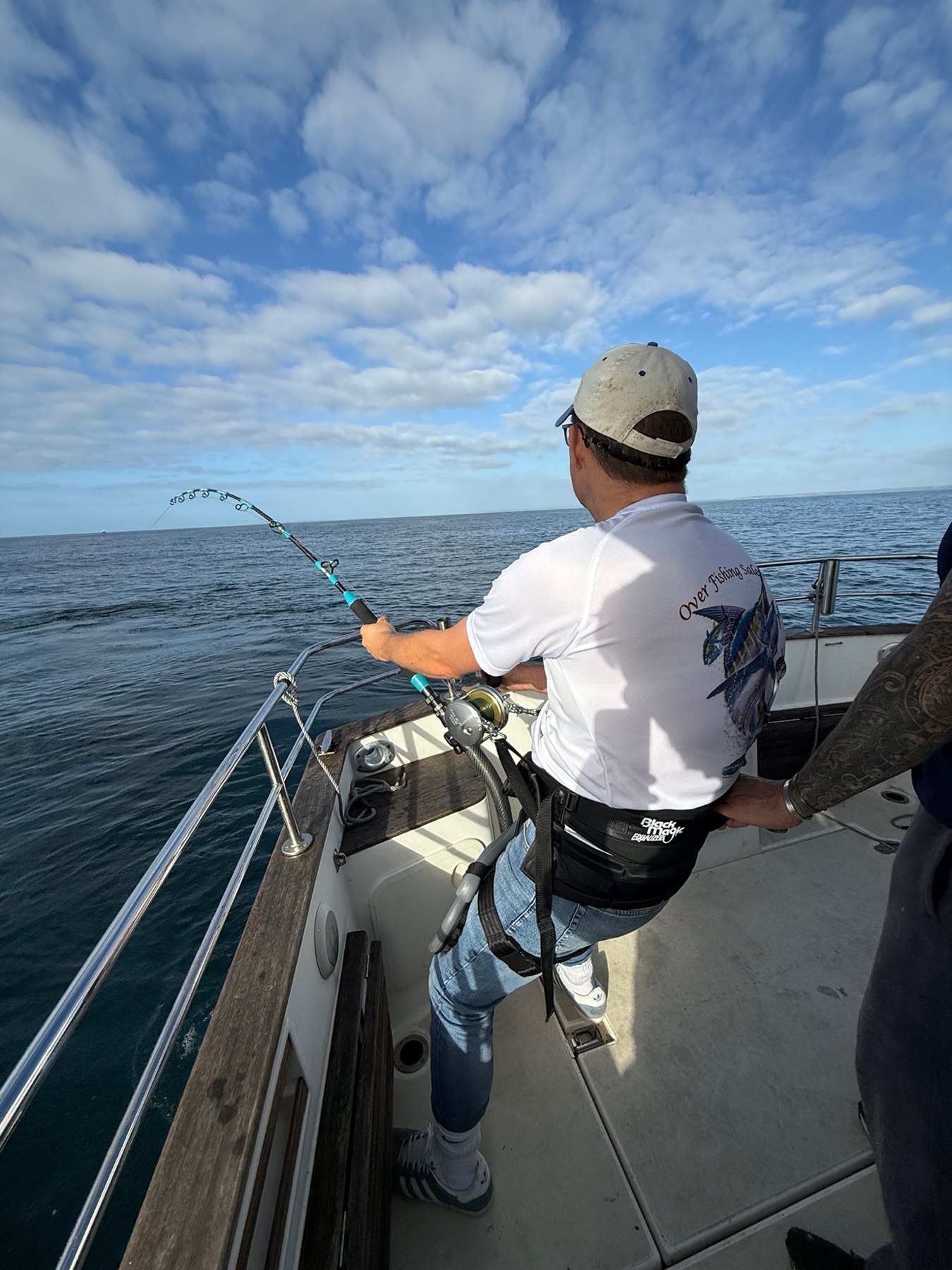 An angler fishing from Shamrock