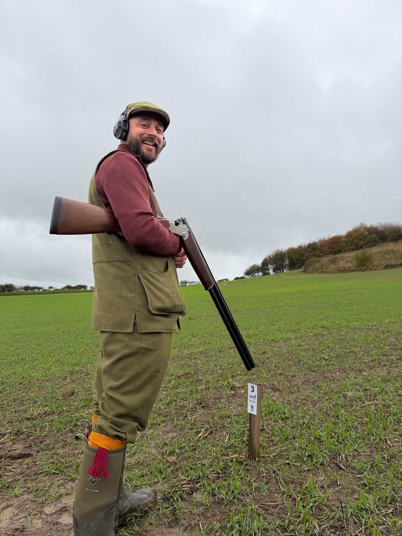 Dean Whitewood during a field shooting day