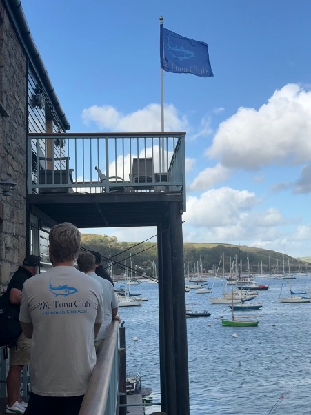 The Tuna Club overlooking Falmouth harbour